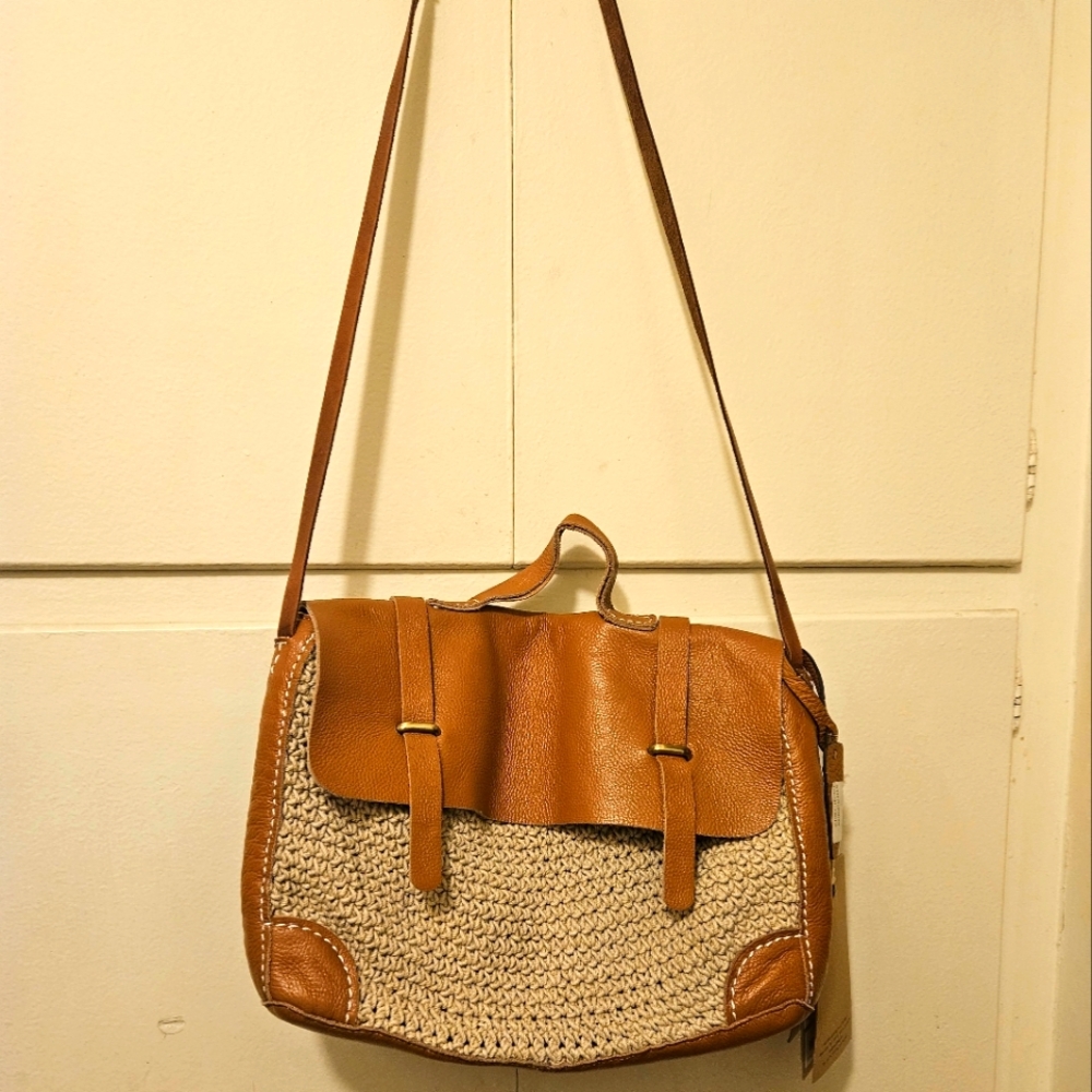 POL Crochet Leather Bag
